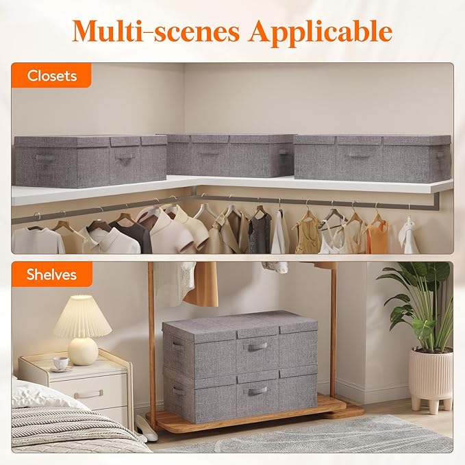 Lifewit 80L Under Bed Storage Containers, 9.8 Inch Tall Underbed Clothes Storage Organizer Bin with Sturdy Sidewalls, Bottom,
