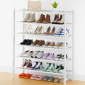 Smiry Shoe Rack, 6 Tier Thick Long Bamboo Shoe Organizer, Stackable Free Standing Wooden Shoe Storage Shelf for Closet, Entry