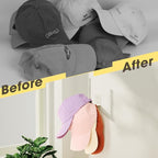Durmmur 4 Pack Hat Racks for Baseball Caps, Stainless Steel Hat Organizer for Baseball Cap, Hat Holder Storage Organizer, Hat