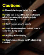 HOTO Handheld Vacuum Cleaner Cordless, Desk Vacuum Cleaner Compressed Electric Air Duster 15000Pa Suction, 4-in-1 Portable Vo