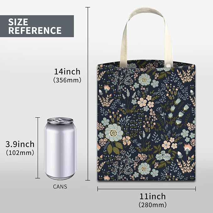 Car Trash Can, Cute Car Trash Bag, Hanging Car Organizer and Storage Bag, Trash Bin for Car Accessories, Vehicle, Travelling, Camping Dark Blue Florals