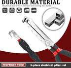 3PCS Electrical Disconnect Pliers for Cars,3 Type Multi-Purpose Electrical Connector Pliers Set Disconnects Connectors/Hose/S