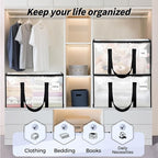 16 Pack Extra Large Heavy Duty Moving Bags, Clear Storage Bins with Lids, Reinforced Handles & Heavy-Duty Zippers Moving Boxe