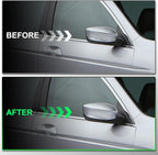 Silver Passenger Side Mirror Cover Rear View Mirror Cap Compatible with 8th Gen Accord Sedan 2008 2009 2010 2011 2012