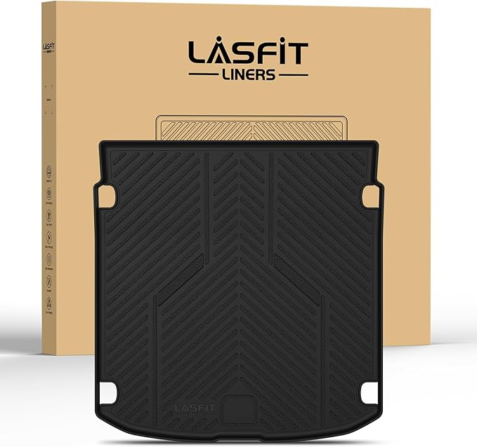 LASFIT Cargo Mat for Audi A5/S5 2025-2026(New Body), Custom Fit All-Weather TPE Rubber Trunk Mat for Audi Accessories, Waterproof, Easy to Clean, Black