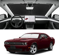 Custom Fit Windshield Sun Shade for Dodge Challenger 2015-2023, Foldable Car Sunshade Accessories with Storage Bag, UV & Heat Reflector,Keep Your Car Cooler
