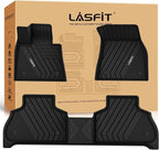 LASFIT Floor Mats Fit for BMW X5 New 2019-2025 2026 All Weather Floor Liners Custom Fit TPE Mat Front & Rear Rows Car Mat Full Set for 50i M50i M 45e 50e 40i M60i(Only for 5 Passengers), Black