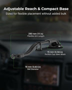 Magsafe Magnetic Phone Car Mount - Magnetic Cell Phone Holder for Car - Perfect for Magsafe Compatible Device (iPhone 14/15/16/17 and Smartphone) - Gift Accessories for Car - Gooseneck