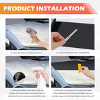 59.06x5.91 Car Windshield Tint Strip Kit,5% VLT Car Window Tint Film for Glare Reduction with Scraper & Knife,Cuttable Window Tints Cars Accessories for Windshield Tints