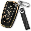MILD EAST For Ford Key Fob Cover with Keychain, Soft TPU Key Case Shell Full Protection for Ford Explorer Fusion Escape Edge 