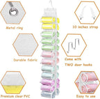 Legging Storage Bag Hanger - Can Hold 24 Leggings, Shirts or Jeans - Foldable Clothes Organizer, Portable Closet Roll Holder 