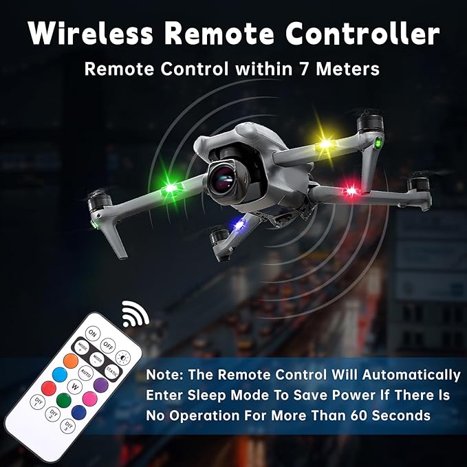 8PCS Wireless LED Strobe Lights with Remote Control,8 Colors Waterproof Anti-Collision USB Charing Led Warning Light, High Brightness Wireless LED Lights for Car Drone Truck Motorcycle Aircraft Bike