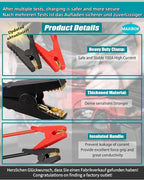 Jumper Cables Adapter for Makita18V Battery Jump Car Starter,12V Portable Jump Car Starter Battery,Automotive Booster Cable Adapter,Up to 3.5L Gas or 6.5L Diesel Engines(Battery not Included)