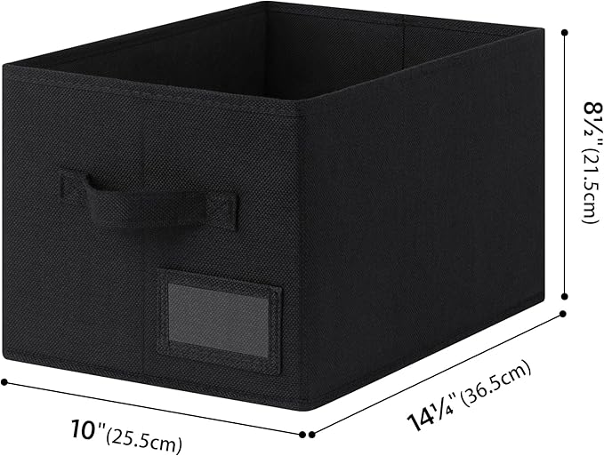 GRANNY SAYS Shelf Storage Bins, Fabric Storage Baskets for Closet and Clothes, Collapsible Storage Boxes with Handles, Decora