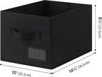 GRANNY SAYS Shelf Storage Bins, Fabric Storage Baskets for Closet and Clothes, Collapsible Storage Boxes with Handles, Decora