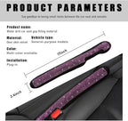 2PCS Bling Car Seat Gap Filler, Sparkling Rhinestone Side Seat Gap Blocker Stop Things from Dropping, Soft Foam Car Truck Filler Blocker Fill The Gaps Between Seats and Console (Pink)