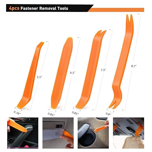 GOOACC - GRC-34 Push Bumper Fastener Rivet Clips with 18 Most Popular Sizes Auto Push Pin Rivets for Benz, BMW, Toyota, Honda