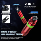 Car Window Breaker and Seatbelt Cutter Keychain,2 in 1 Safe Hammer Glass Break Underwater,Safety Automotive Emergency Escape 