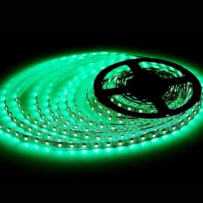 SUPERNIGHT 32.8 FT RGB LED Light Strip, 10M 600leds Multi-Color DC 24V Rope Lighting Non-Waterproof Decorate Bedroom TV Backlighting Car Party (Only Light Strip)