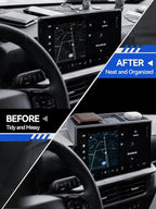 for Explorer Dashboard Center Console Organizer 2025 2026 Ford Explorer(Active/ST-Line/Platinum/ST) Accessories 13.2’’ Behind Screen Organizer Box Dash Tray