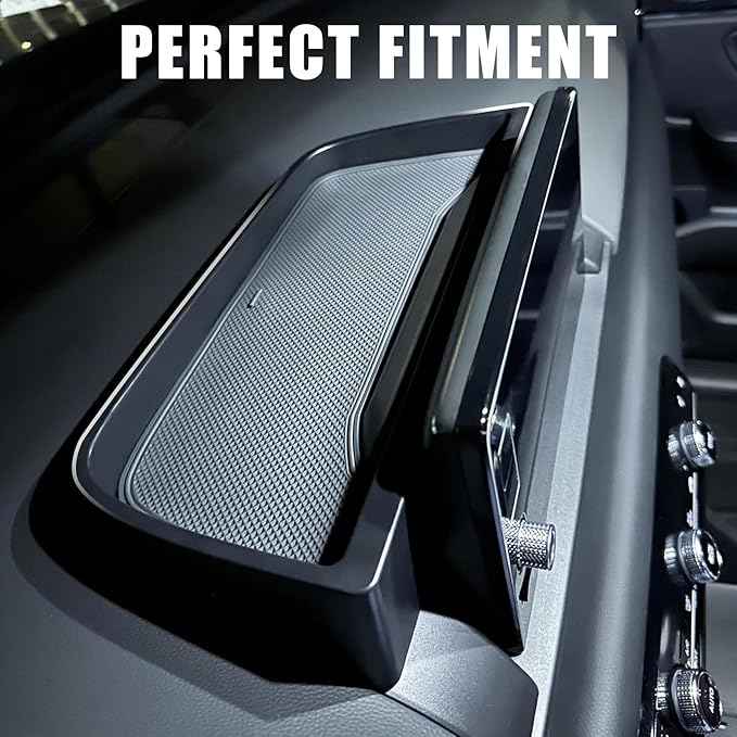 Muslogy for Pilot Center Console Organizer & Dash Storage Tray & Magnet Armrest Hidden Storage Compartment 3PCS Set Compatible with Honda Pilot 2023-2025(Console +Dash Tray+Hidden Organizer)