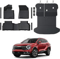 Floor Mats for Kia Sportage Gas 2023-2026, All Weather Floor Mats Trunk Cargo Liner with Backrest Protectors Accessories, Full Coverage Set (Not fit Hybrid)