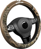 Mossy Oak Camo Steering Wheel Cover, Durable Grip Car Steering Cover, Universal Fit 14.5"–15.5" - Made with Premium Beige PVC