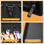 Sdstone Portable Zippered Key Case,Fireproof and Waterproof Key Organizer with 54 Key Hooks and Tags, Portable Key Binder,Key