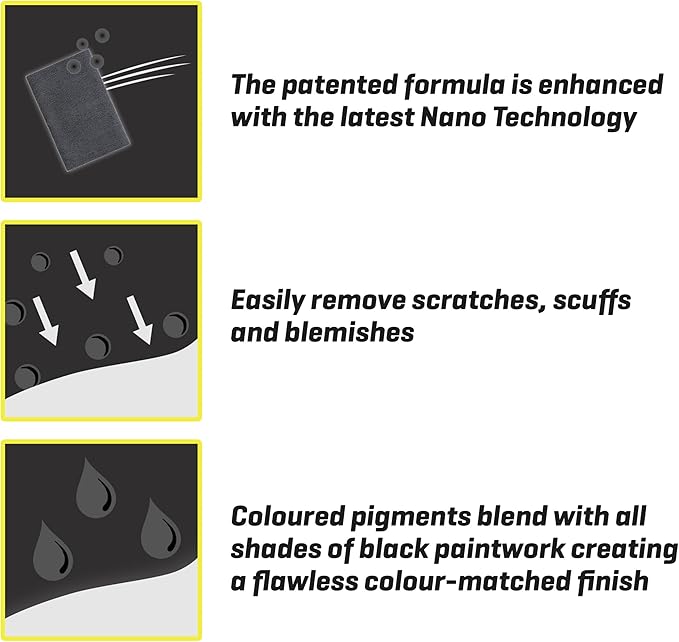 T-Cut Color Fast Scratch Remover Black 5.3 oz – Restores & Repairs Scratches on Black Car Paint, Removes Oxidation & Enhances Shine