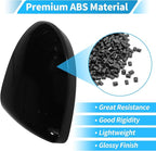 Motoforti Left Side Wing Mirror Cover for Nissan Altima 2019-2024, Car Rear View Mirror Cover Cap No.963746CA9A, Car Exterior Door Side Rearview Mirror Cap Mirror Housing, Glossy Black