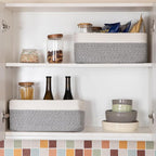 OIASKET Storage Baskets for Organizing 3 Pack, Woven Baskets for Shelves, Closet Organizer Bins Empty Gift Basket Toy Storage