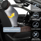 Front Car Seat Covers, 2Pcs Universal Leather Car Seat Covers, Full Coverage Waterproof Automotive Seat Covers, Breathable Ca