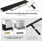 Fun Memories 66 Inch Fireplace Mantel Shelf with Invisible Bracket, 8 Inch Deep Floating Shelf for Living Room, Kitchen, Farm