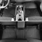 Floor Mats for Toyota Corolla 2020-2026, All Weather Floor Mats Trunk Cargo Liner and Door Sill Guards Accessories, Full Coverage Set (Fit Sedan Models)