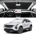 Custom Fit Windshield Sun Shade for Cadillac XT4 2019-2025, Blocks UV & Heat, Front Window Sunshade Accessorie, Easy Fold & Store Keep Your Car Cooler