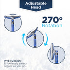 SNOWDRIFT 39" Ice Scrapers for Car Windshield | Snow Brush for Car | Extendable Car Snow Brush and Detachable Ice Scraper | Snow Remover for Cars, SUVs, & Trucks | 180 Degree Rotating Winter Brush