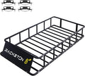 74”x39”x8” Roof Cargo Rack for SUV Car Trucks,Heavy Duty Cargo Basket Anti-Rust Top Luggage Rack