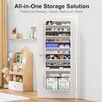 Over the Door Hanging Organizer - Hanging Closet Organizer and Storage with Large Pockets, Swing-proof Behind The Door Organi