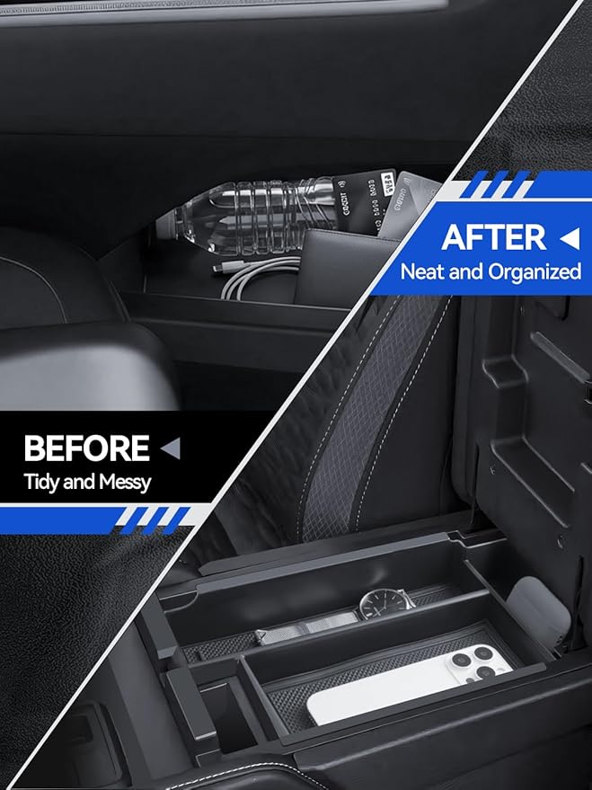 for Pathfinder Center Console Organizer Double-Layer 2022-2025 2026 Nissan Pathfinder(S/SV/SL/Rock Creek/Platinum) Accessories Armrest Box Organizer + Lower Console Organizer Tray Set 2-Pack