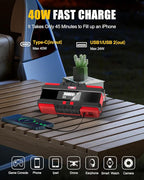 Battery Jumper Starter Portable 2500A (12V) - Portable Booster Pack with Voltage Detection & Protection for Gas/Diesel (Up
