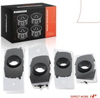 A-Premium 4-PC Front Inner and Outer Parking Assist Sensor Retainer Bezels Compatible with Toyota Models - Tundra 2022-2024, 