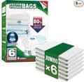 TAILI 6 Pack Vacuum Storage Bags, Jumbo Vacuum Seal Bags for Clothing (40x31 Inch), Space Saving for Bulky Bedding, Comforter