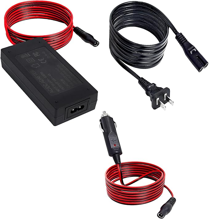 56W 14V AC/DC Adapter Charger Cable for NOCO Jump Starter Compatible with NOCO GB70 GB150 GB250+ GB251+ GB500 GB500+ Genius Boost Ultra Safe Lithium Jump Starter Battery 14V 56W Power Adapter Cord ﻿