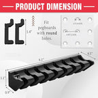 Novabright 1 Pcs Pegboard Screwdriver Holder, Pegboard Organizer Accessories, Eight-Tool Organizer Rack for Pegboards with 0.