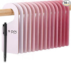Patelai 14 Pcs Blank Wooden Clothing Rack Divider with Marker Pen Closet Blank Organizers Hanger Separators Hanging Closet Di