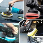 IPELY 6 Pcs 7 Inch Buffing Pads, Polishing Pads 7 Inch 180 mm Face for 6.7 Inch 170mm Base Plate Compounds, Buffer Pads for Polishing and Waxing