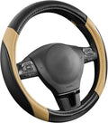 Rubbermaid Steering Wheel Cover – Universal Fit 14.5"–15" Steering Wheel Cover, Anti-Slip Grip, Breathable Leather, All-Seaso