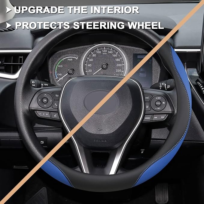 GIANT PANDA Steering Wheel Cover for Toyota, Auto Car Steering Wheel Cover for Toyota Highlander Rav4 Corolla Camry,Standard 
