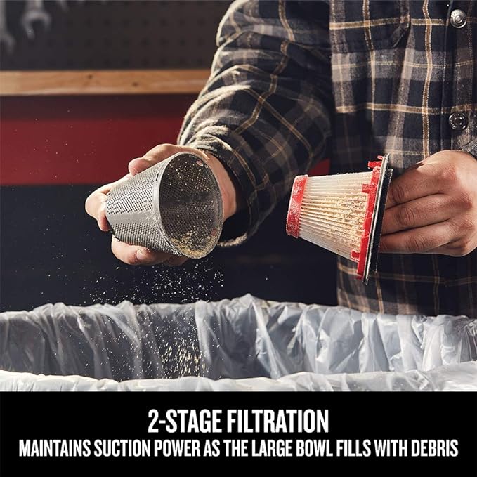 CRAFTSMAN V20 Cordless Hand Vacuum, 45 CFM, 2 Stage Filtration System with Filter, Battery and Charger Included (CMCVH001C1)