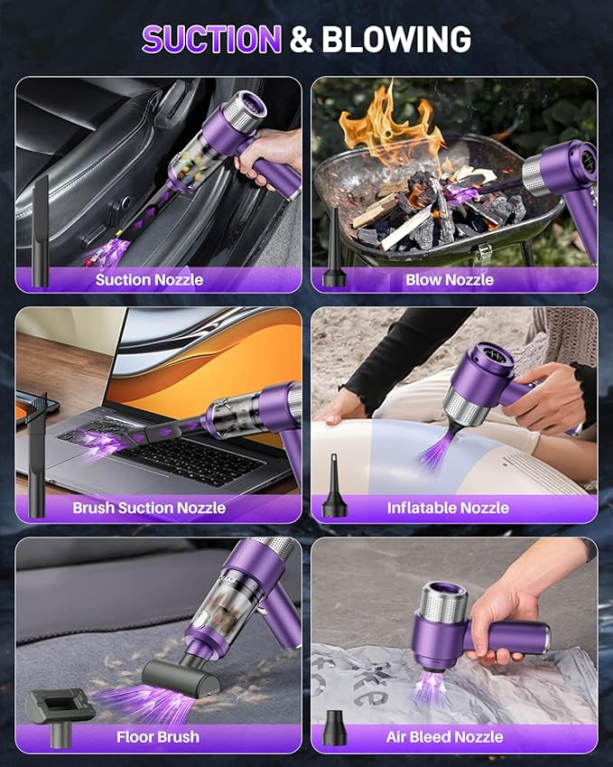 EYYA Handheld Car Vacuum Cleaner Cordless 135P-S02